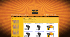 Desktop Screenshot of monarchpricinggun.com